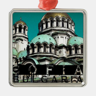 Andenken Sofias Bulgarien Silbernes Ornament