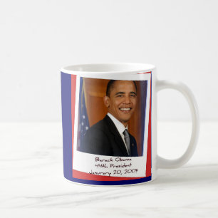 Andenken-Tasse 2009 Obama Inaguration Kaffeetasse