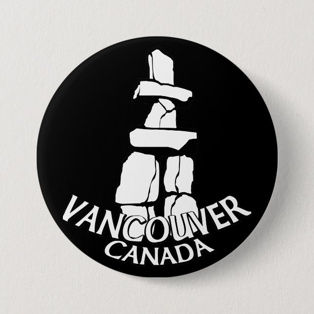 Andenken Vancouvers Kanada knöpft Button (Vorderseite)