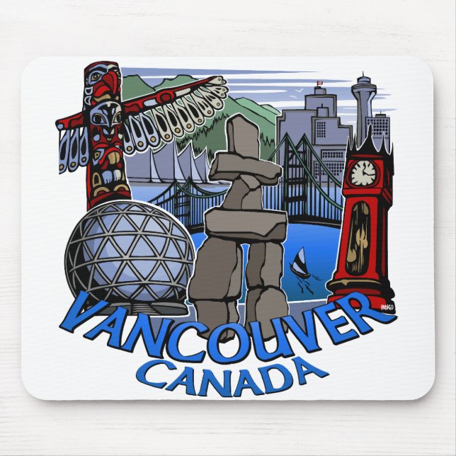 Andenken Vancouvers Kanada Mousepad Vancouver (Vorne)