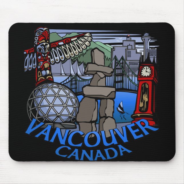 Andenken Vancouvers Kanada Mousepad Vancouver (Vorne)