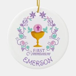 Andenken! Zollschmuck der ersten Kommunion Keramik Ornament