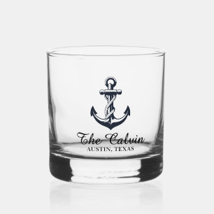 Andenkenschiffe Anker Whiskyglas