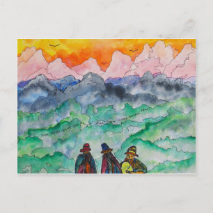 Andenlandschaft Postkarte