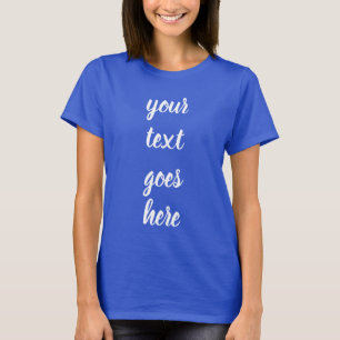 Änderbare Skript-Textvorlage Damen Modern T-Shirt