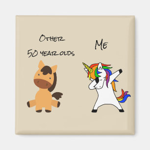 Andere 50 Jahre Geburtstag Du Me Unicorn Magnet
