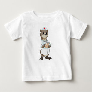 Andere als Krankenschwester mit Herz Baby T-shirt