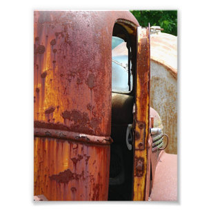 Andere Ansicht eines alten Lastwagens Fotodruck