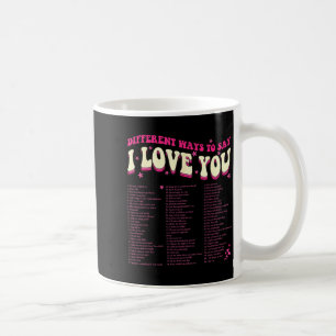 Andere Arten zu sagen-ich liebe dich Retro Hippie Kaffeetasse