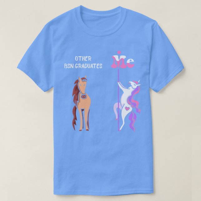 Andere BSN-Absolventen Me T-Shirt Unicorn BSN Grad (Design vorne)