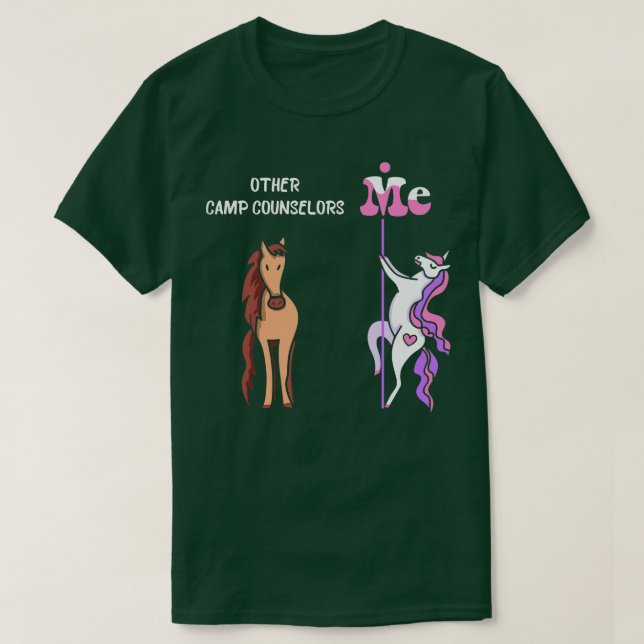 Andere Campberater Me T-Shirt Unicorn Camp Counsel (Design vorne)