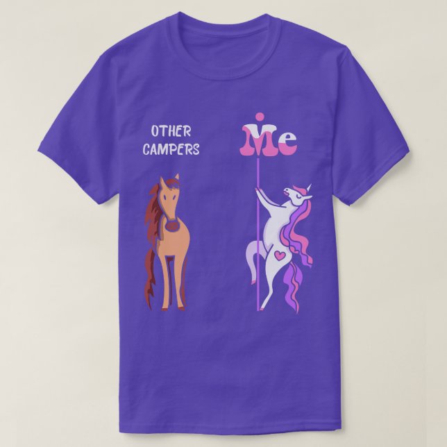 Andere Camper Me T-Shirt Einhorn Camper Funny Gift (Design vorne)