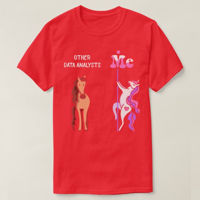 Andere DatenanalytikerIn T-Shirt Unicorn Data Anal (Design vorne)