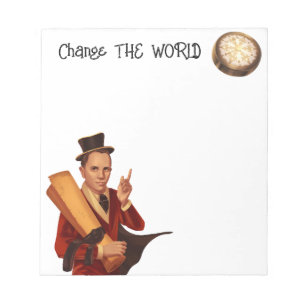 Ändere die Welt Steampunk Notizbuch Notizblock