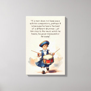 Andere Drummer Art Leinwanddruck