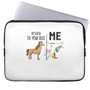 Andere Einhorn 50 Jahre altes Geburtstagsgeschenk Laptopschutzhülle