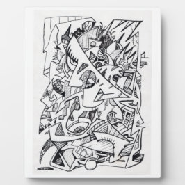 Andere Flugzeug hier, zeichnend Tinte Fotoplatte