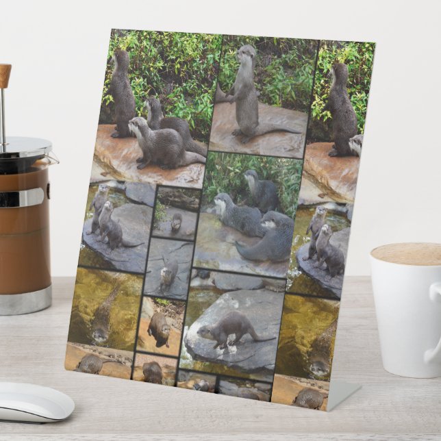 Andere FotoCollage, Sockelschild (In Situ)