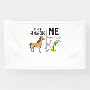 Andere Geburtstagsgeschenke für 49-jährige Einhörn Banner