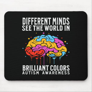 Andere Gedanken Autismus-Bewusstsein Kinder Jungen Mousepad