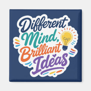 Andere Gedanken Brillante Ideen Autismus ADHS Magnet