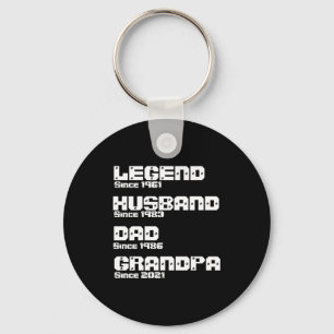 Ändere jede Detail Legende Ehemann Vater Opa  Schlüsselanhänger