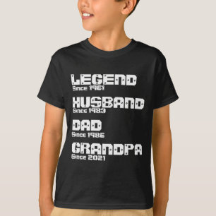 Ändere jede Detail Legende Ehemann Vater Opa  T-Shirt