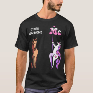 Andere junge Mütter T-Shirt Einhorn Junge Mutter S