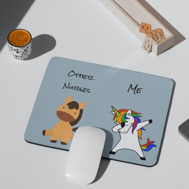 Andere Krankenpfleger ich Pflege Geschenk Einhorn  Mousepad (Von Creator hochgeladen)