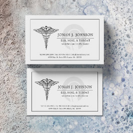 ANDERE | Minimalistisches ausgeblendetes ENT-Symbo Visitenkarte