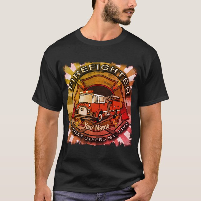 Andere mögen Feuerwehrleute-T - Shirt leben (Vorderseite)