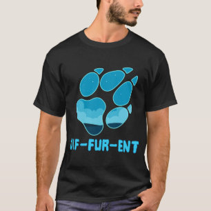 Andere Paw Print Furry Fursona T-Shirt