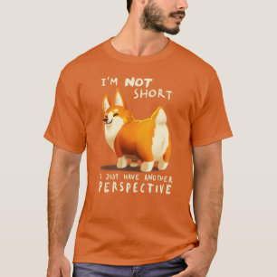 Andere Perspektive Niedliche Corgi Hund Fluffy Tie T-Shirt