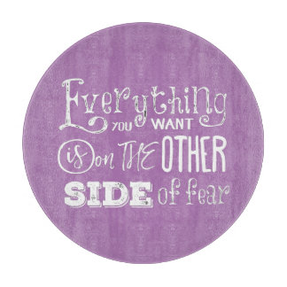 Andere Seite der Angst Schneidebrett