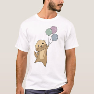Andere süße Tiere fliegen mit Balloons hoch T-Shirt