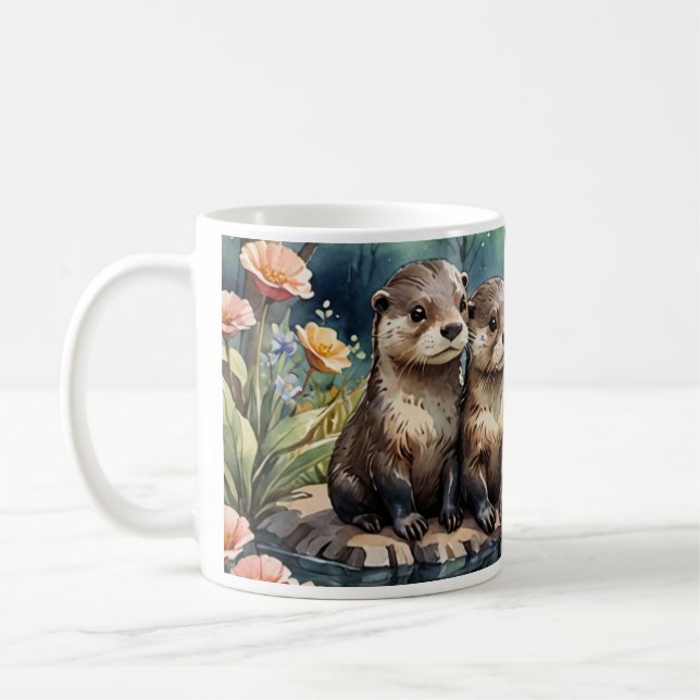 Andere Tasse - Otters-Familie (Links)