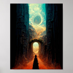 Andere Welt Gate Fantasy Art Poster