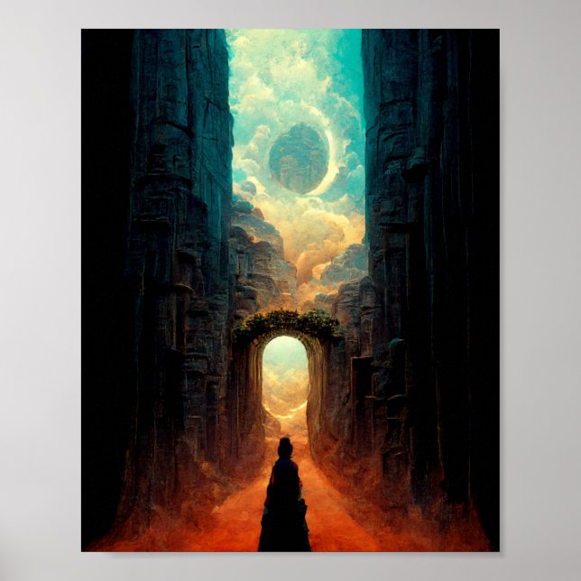 Andere Welt Gate Fantasy Art Poster (Vorne)