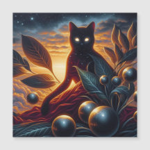 Andere Welt Katze aus Sternen: Surreales Kunstwerk