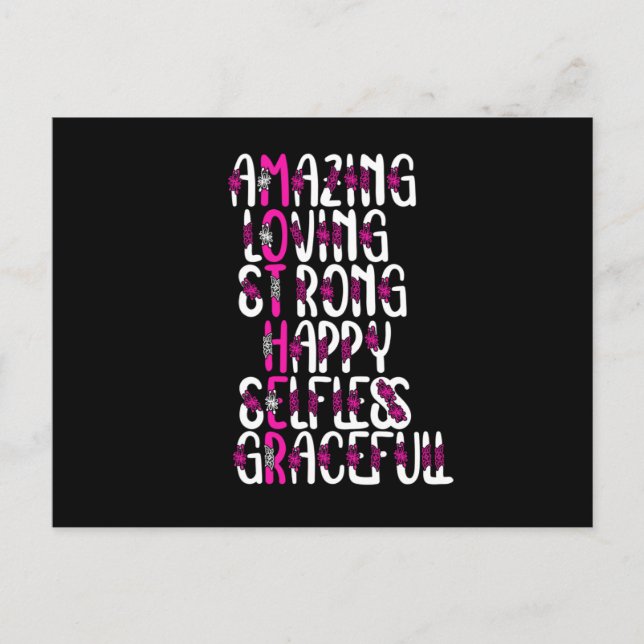 Andere Zitate: Phantastische Mutter | Muttertag Postkarte (Vorderseite)