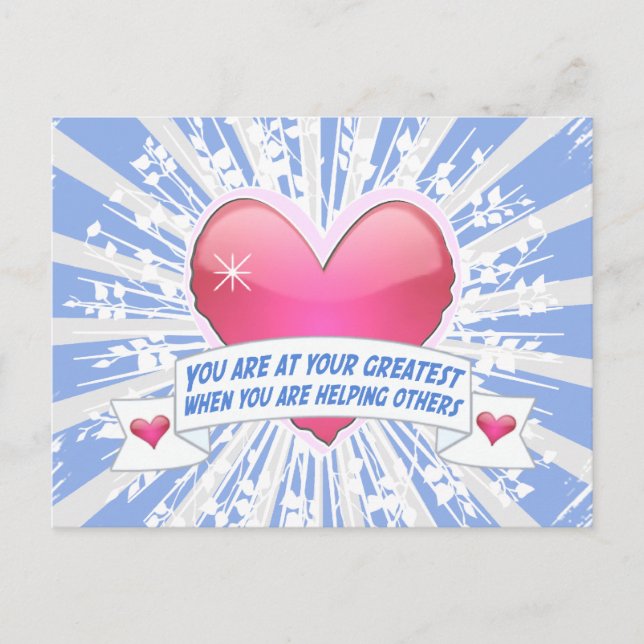 anderen helfen postkarte (Vorderseite)