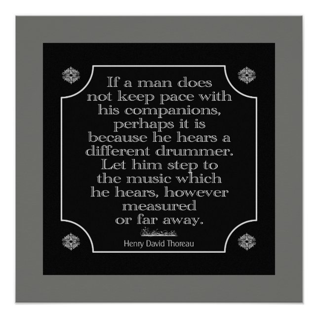 Anderer Drummer — Großes Poster drucken (Vorderseite)