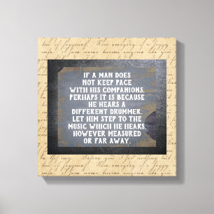 Anderer Drummer — Leinwand Art Print