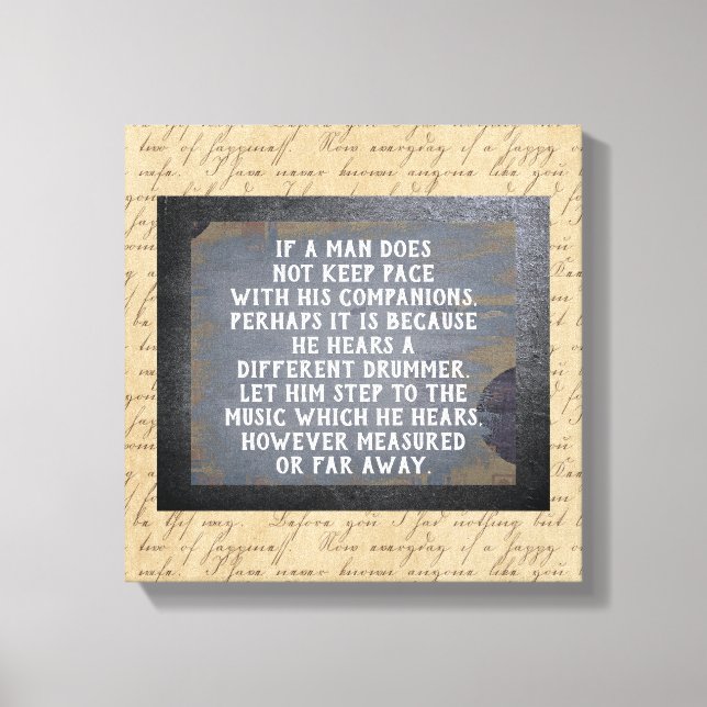 Anderer Drummer — Leinwand Art Print (Vorderseite)