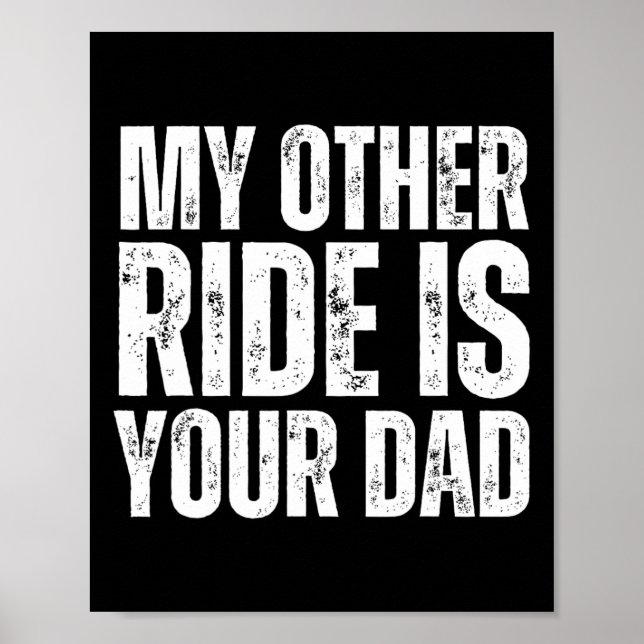 Anderer Fahrer ist dein Vater Poster (Vorne)