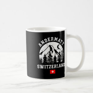 Andermatt Schweiz Skigebiet Alpen Skipass Kaffeetasse