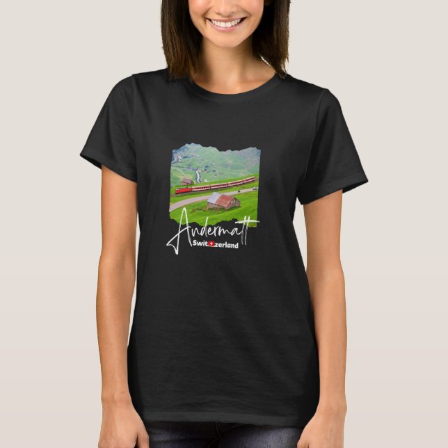 Andermatt Schweiz WanderAndermatt T-Shirt (Vorderseite)