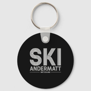 Andermatt Ski Resort Schweizer Alpen Skifahren Sch Schlüsselanhänger