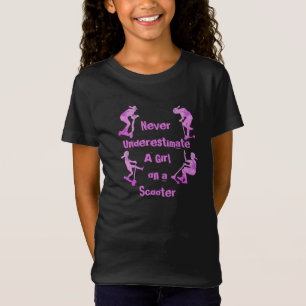 Ändern ALLER Text nie unterschätzen Girl Scooter T-Shirt