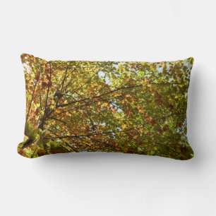 Ändern der Farbe von Ahornbaum Grün und Gold Lendenkissen